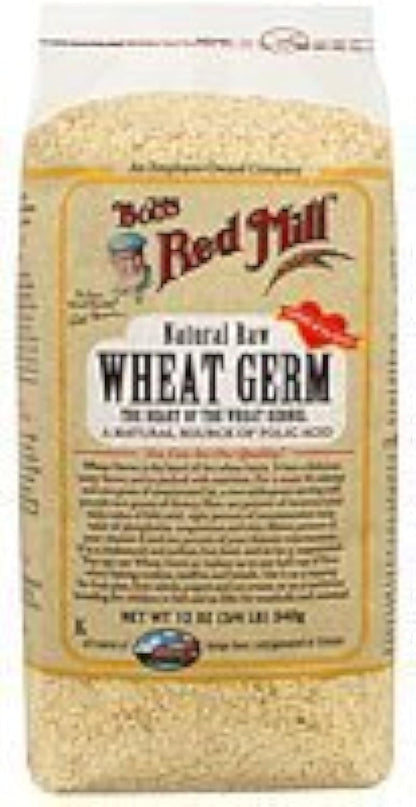 Bob's Red Mill Wheat Germ Natural Raw Grain 12 oz (Pack of 2)