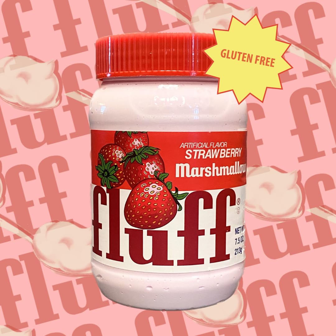 Fluff Marshmallow Spread Delicious Strawberry Flavor 7.5oz