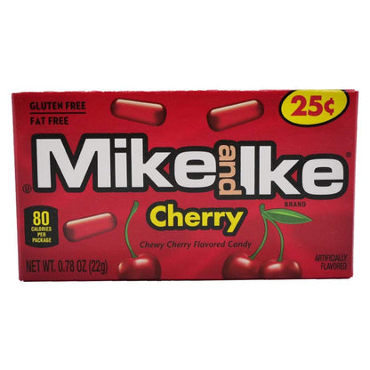 Mike and Ike Cherry Chewy Candies 0.78 oz Box (Pack of 24)