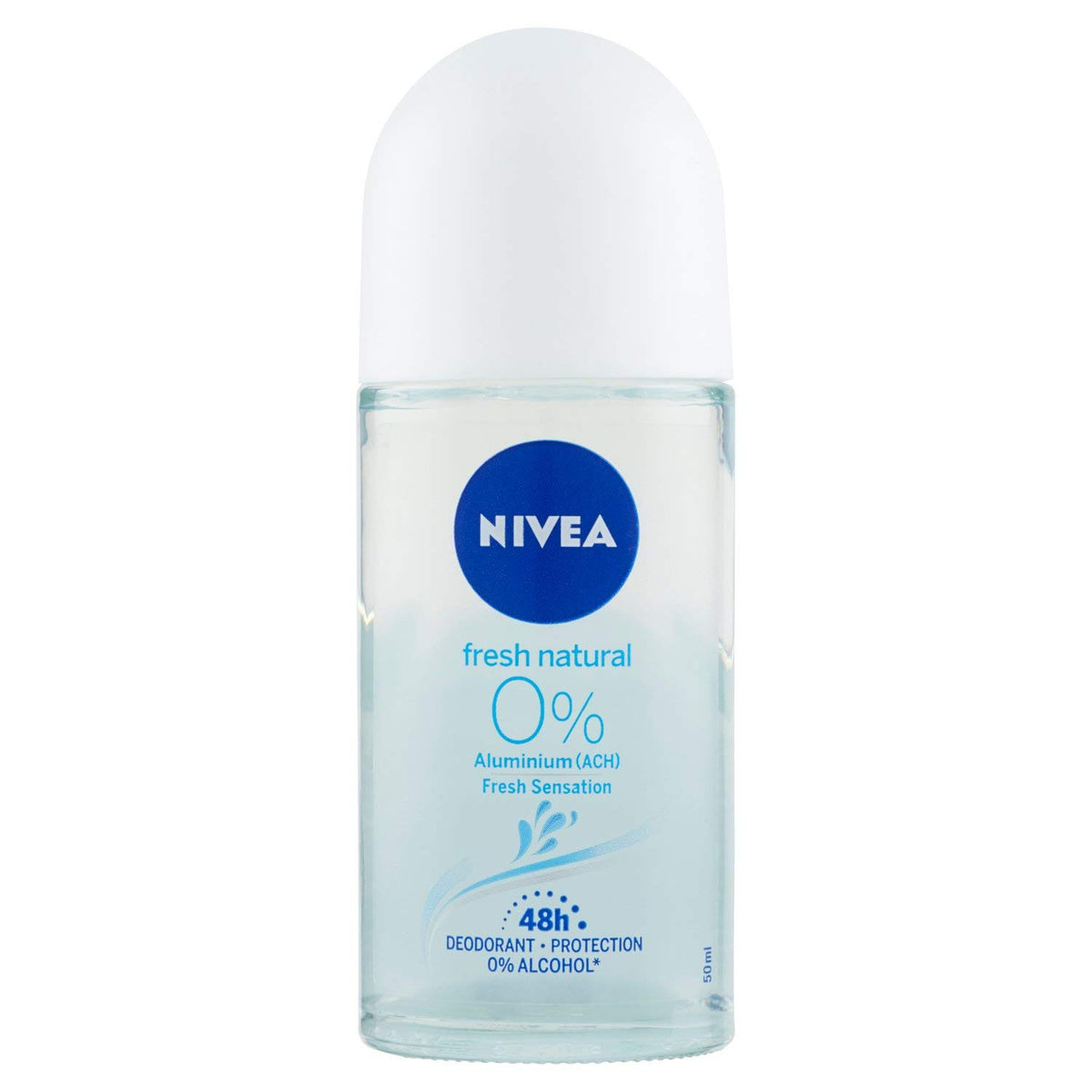 Nivea Roll On Aluminium Free Fresh Natural 0% Aluminum Free Deodorant, 50g NIVEA