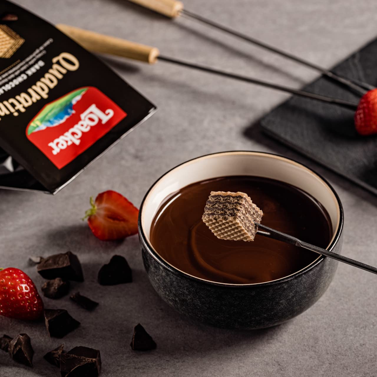 Loacker Dark Chocolate Wafer Cookies - 8.82 oz