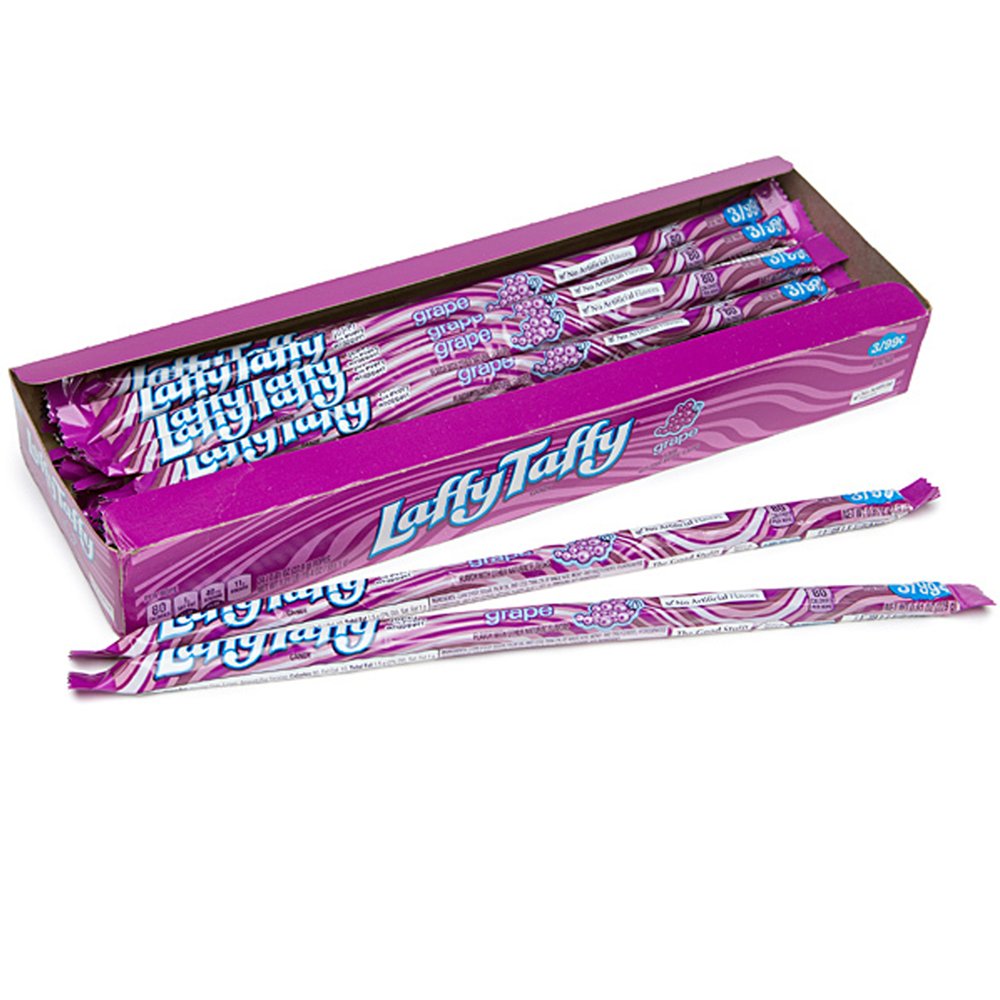 Laffy Taffy Rope - Grape Flavor (Box of 24 Ropes) Laffy Taffy