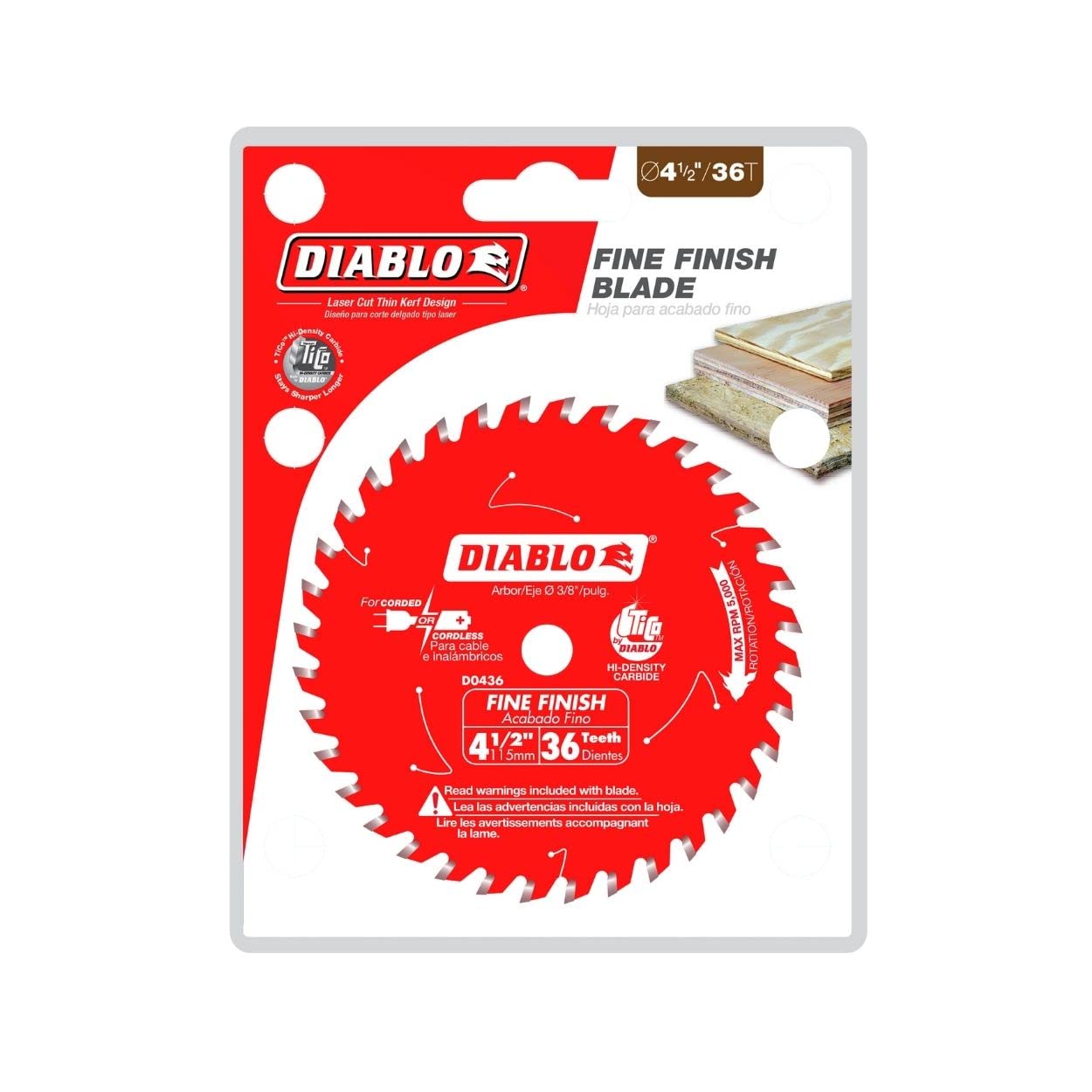 Diablo 4-1 2-Inch Diablo 4 1/2 Inch x 36 Teeth Fine