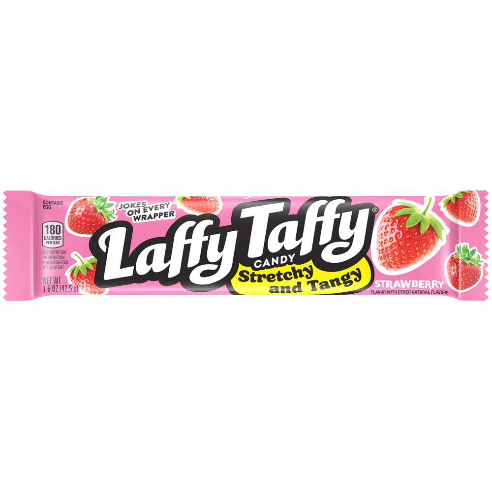 Laffy Taffy Stretchy & Tangy Strawberry, 1.5 Ounce 24 ct