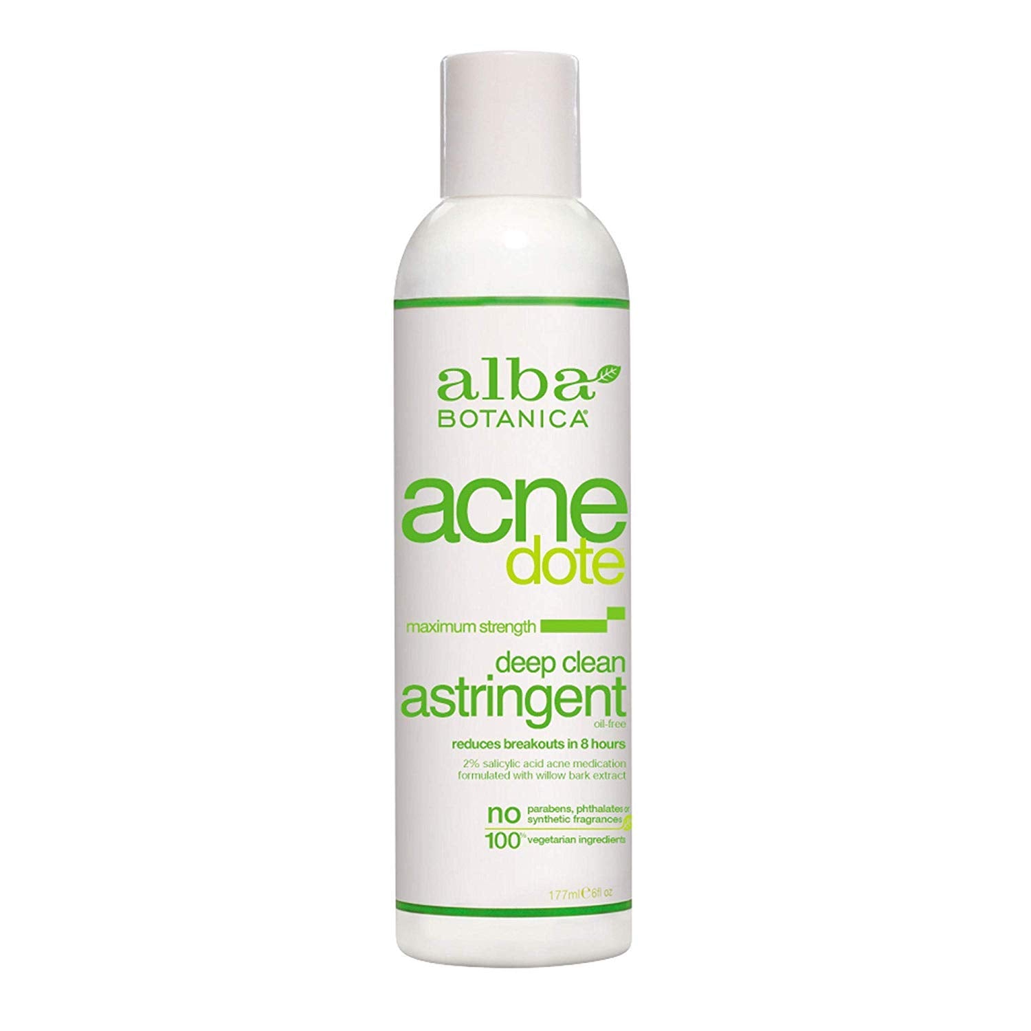 Alba Botanica Natural Acnedote Deep Clean Astringent, 6 oz (Pack of 2) Alba Botanica