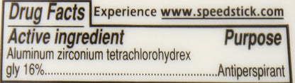 Speed Stick Anti Perspirant Deodorant Unscented 3 oz