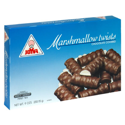 Joyva Marshmallow Twists Chocolate Covered Vanilla,9-ounces (Pack of 4) Joyva
