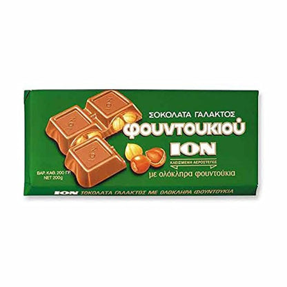 ION Tradital Greek Chocolate With Hazelnuts 200gr ION