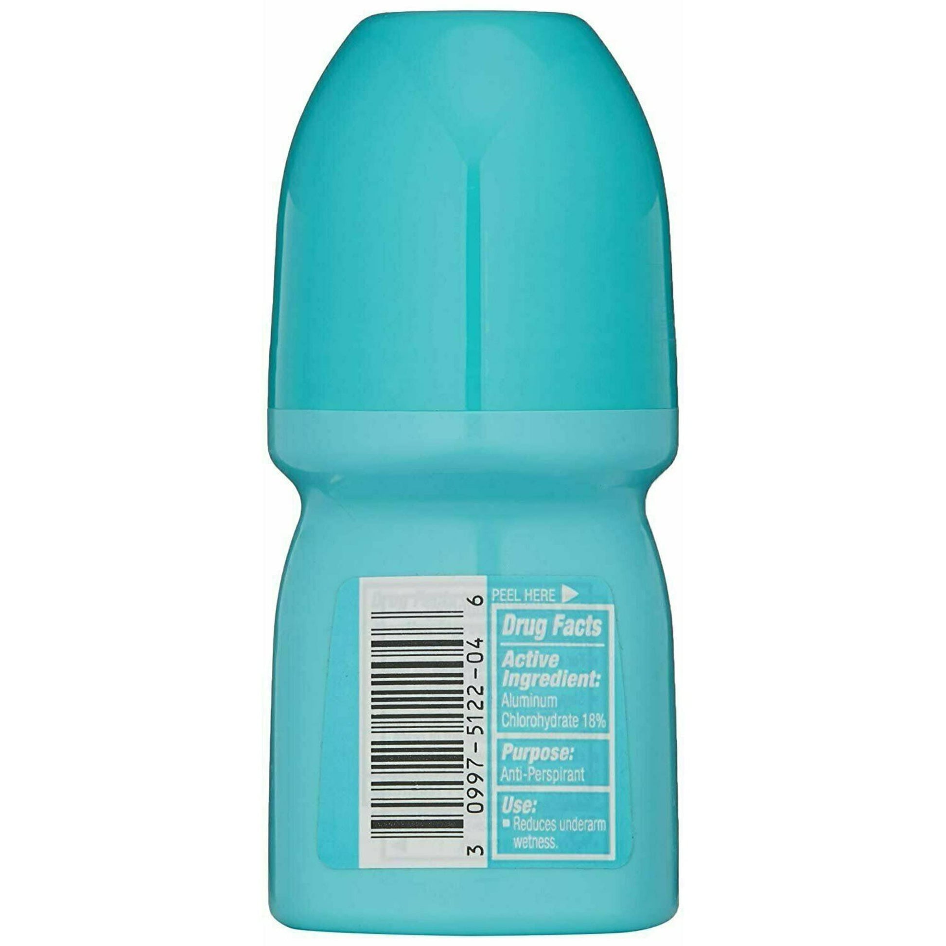 Hi and Dri Antiperspirant Roll-On Unscented 1.7 Ounce (Pack of 6)