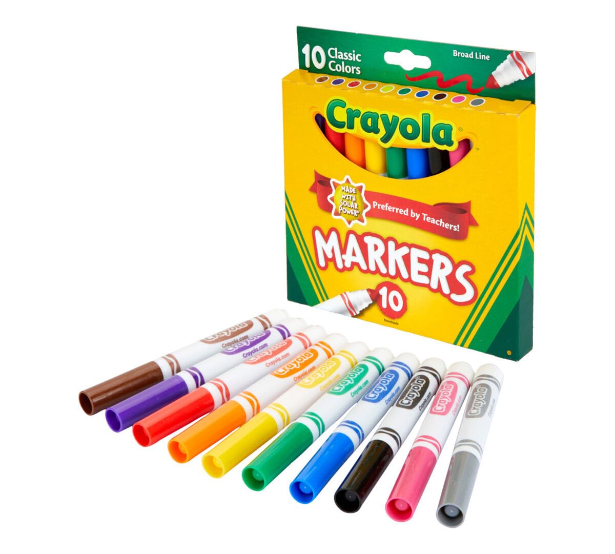 Crayola Broad Line Classic Markers 8 Count (Pack of 2)