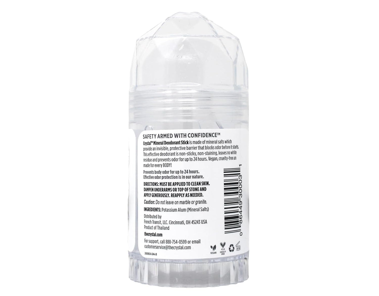 Crystal Essence Mineral Deodorant Stick Unscented 4.25 oz