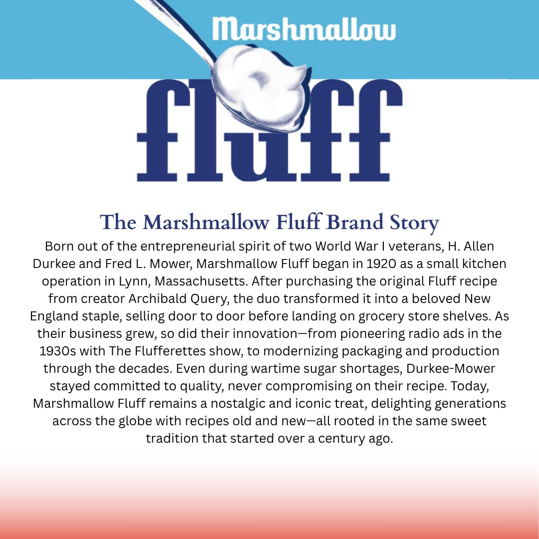 Fluff Marshmallow Spread Delicious Strawberry Flavor 7.5oz