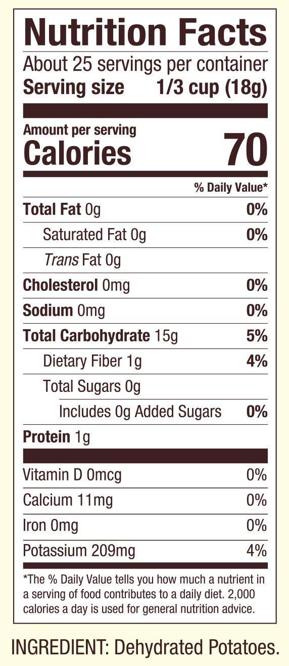 Bob's Red Mill Instant Mashed Potatoes Creamy Potato Flakes 16 Ounce (Pack of 2)