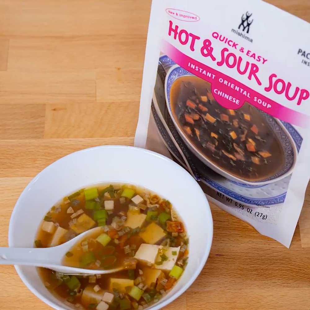 MISHIMA Hot & Sour Soup Packaged Soup 3 Packets 0.95 oz