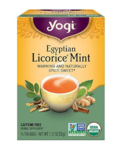 Yogi Tea Egyptian Licorice Mint 16 Count