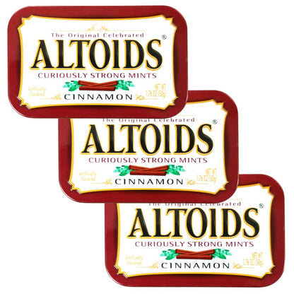 Altoids Wrigleys Mints Cinnamon 1.76 Ounce (Pack of 3)