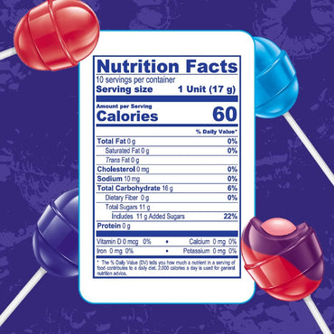 Colombina Bon Bon Bum Lollipops w/Bubble Gum Center, Berry Explosion Mix, Individually Wrapped, Ideal for Party Favors and Gifts, (Pack of 3)