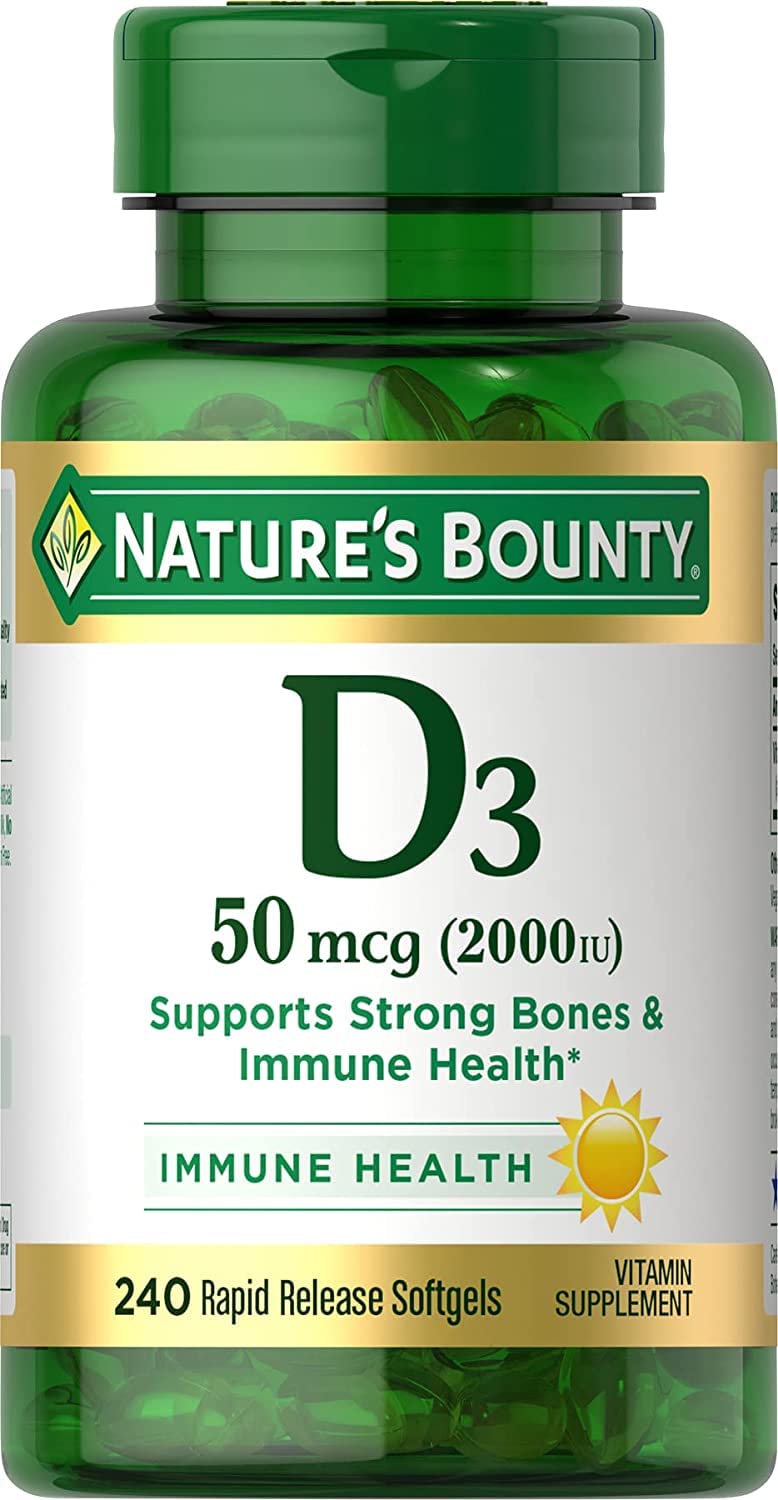 Nature's Bounty Vitamin D 2000 IU Softgels
