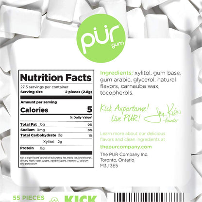 PUR Gum Coolmint Chewing Gum 2.8 oz