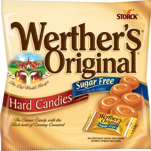 Werther's Original Caramel Sugar Free Hard Candies - Individually (Pack of 4) Werther's Original