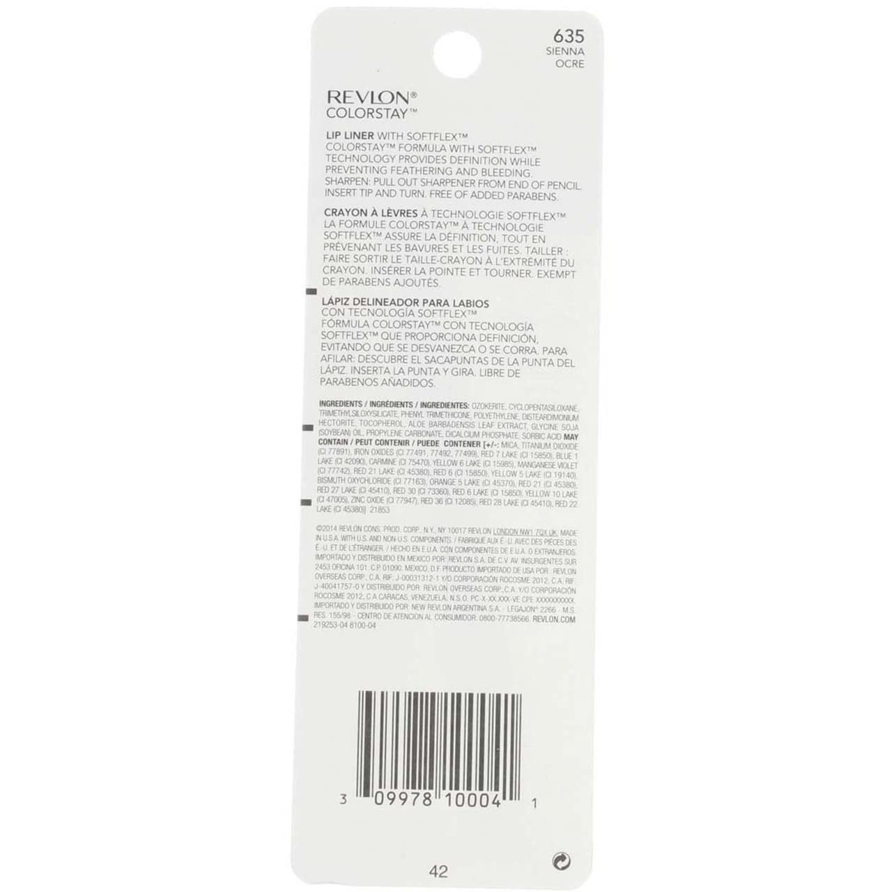 Revlon ColorStay Lipliner with SoftFlex Sienna (Pack of 3)