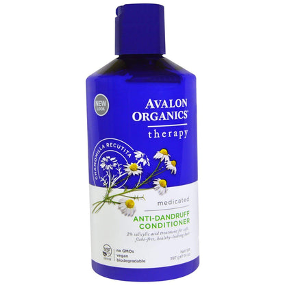 Avalon Organics Aloe Vera Tea Tree Anti Dandruff Shampoo and Anti Dandruff Conditioner Bundle 14 fl. oz