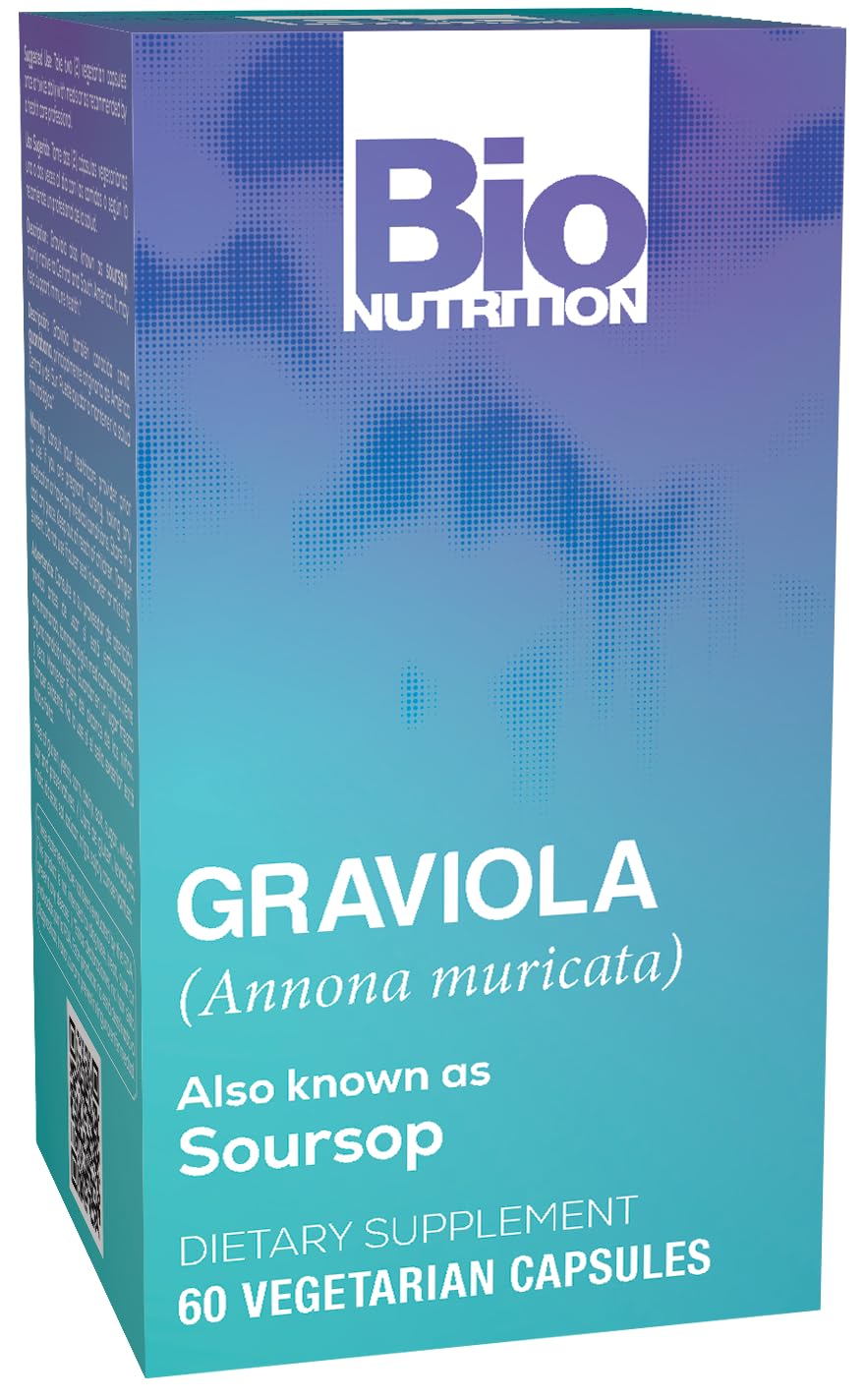 Graviola Soursop 60 Vegetarian Capsules Herbal Supplement