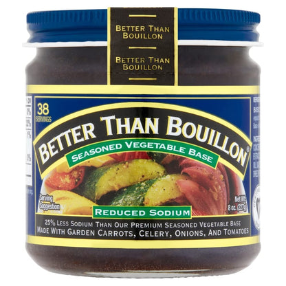 Better Than Bouillon Reduced Sodium Seasoned Vegetable Base, 8 oz Better Than Bouillon