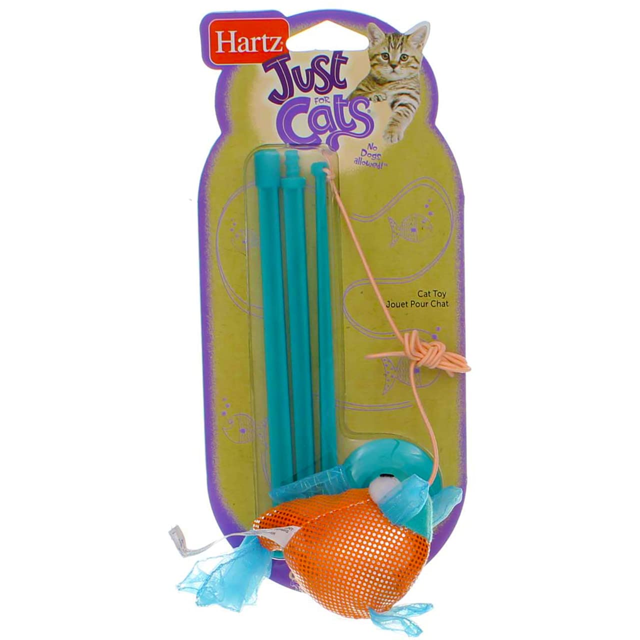 Hartz 88538 At Play Gone Fishin Cat Toy Assorted Colors Hartz