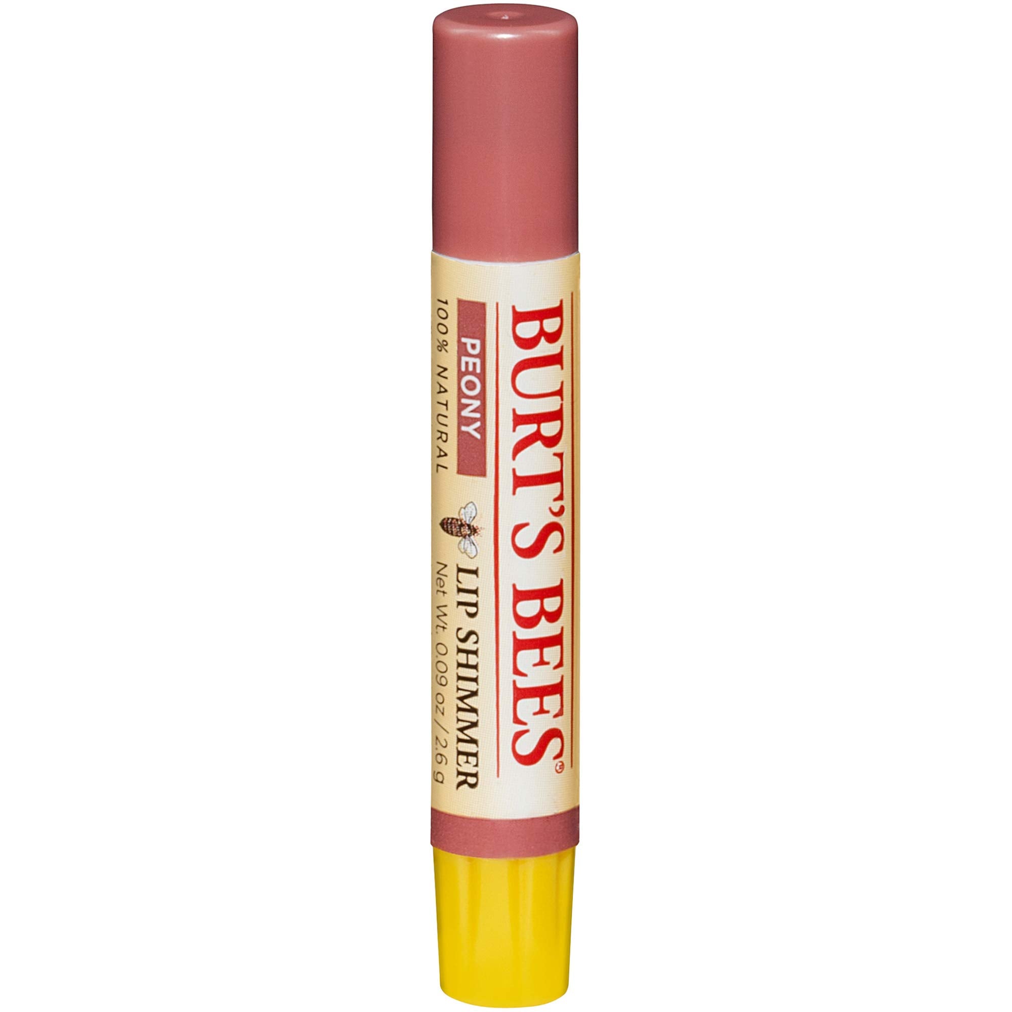 Burt's Bees Lip Shimmer Peony 0.09 Ounces Value (Pack of 4)