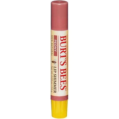 Burt's Bees Lip Shimmer Peony 0.09 Ounces Value (Pack of 4)
