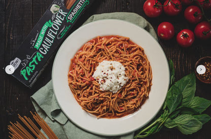 Veggiecraft Farms Spaghetti Pasta Thin Pasta Noodles Made with Cauliflower 8 Ounce