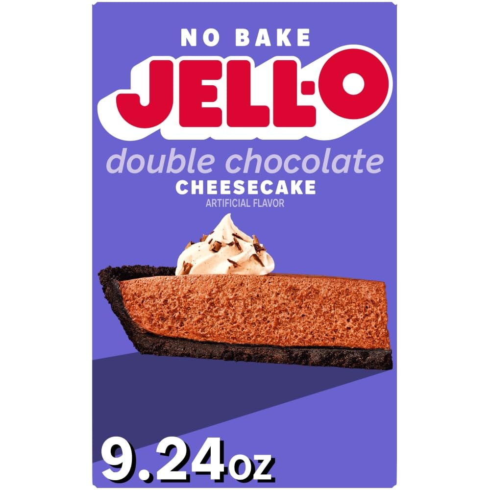 Jell-O No Bake Double Chocolate Cheesecake Mix - Makes 6 servings Jell-O