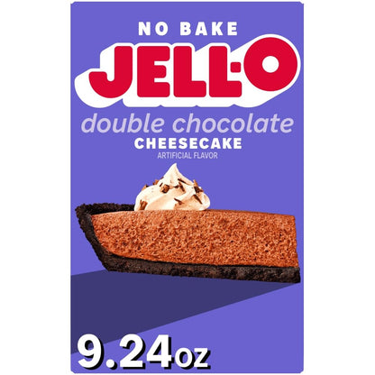 Jell-O No Bake Double Chocolate Cheesecake Mix - Makes 6 servings Jell-O
