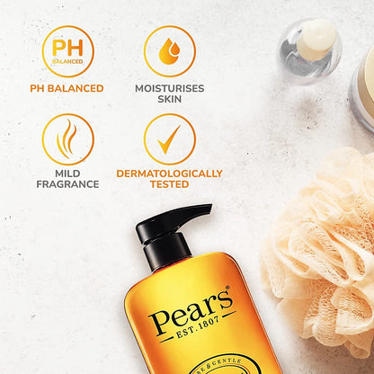 Pears Pure & Gentle Hand Wash with Natural Oils Liquid Moisturizing 250 ML (Pack of 2) for Dry Hands