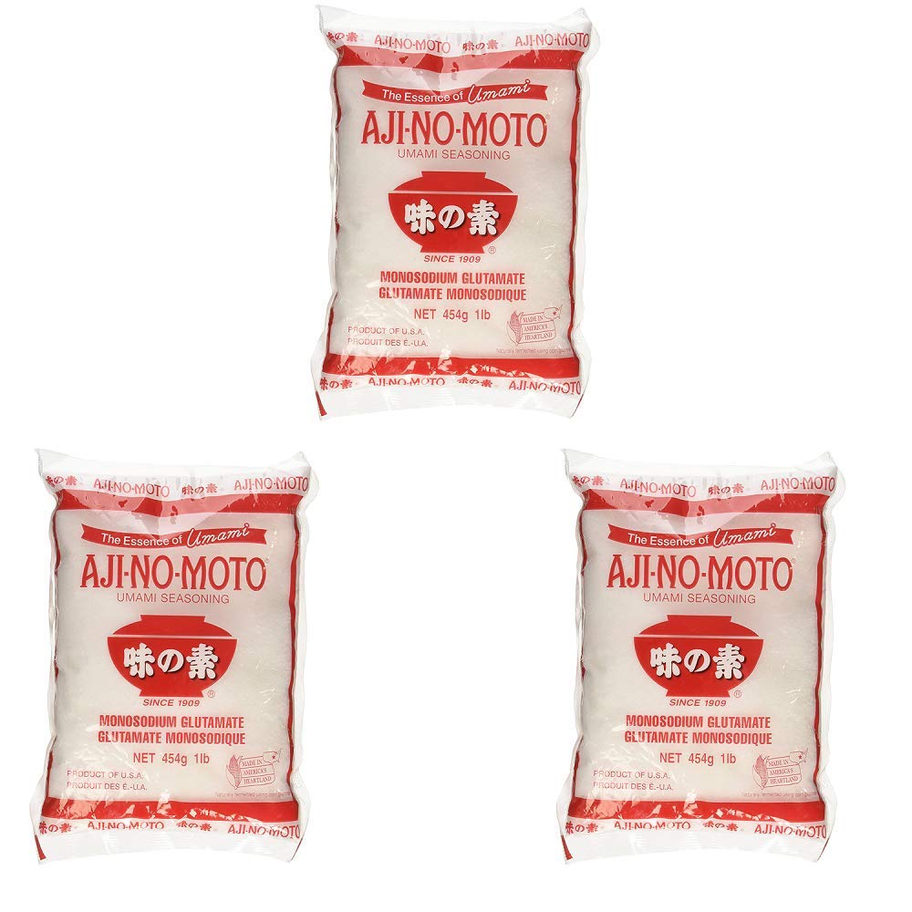 Ajinomoto MSG in Plastic Bag Umami Seasoning 454g / / 16oz_AB 1LB (Pack of 3)