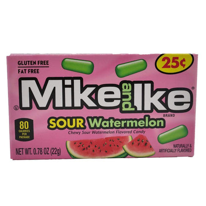 Mike and Ike Sour Watermelon Chewy Candies 0.78 oz. Box