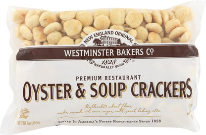 New England Original Westminster Bakeries Oyster and Soup Crackers Bag 9 Ounce (Pack of 2)