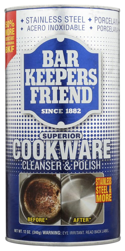 Bar Keepers Friend Cookware Cleanser and Polish Powder 12oz