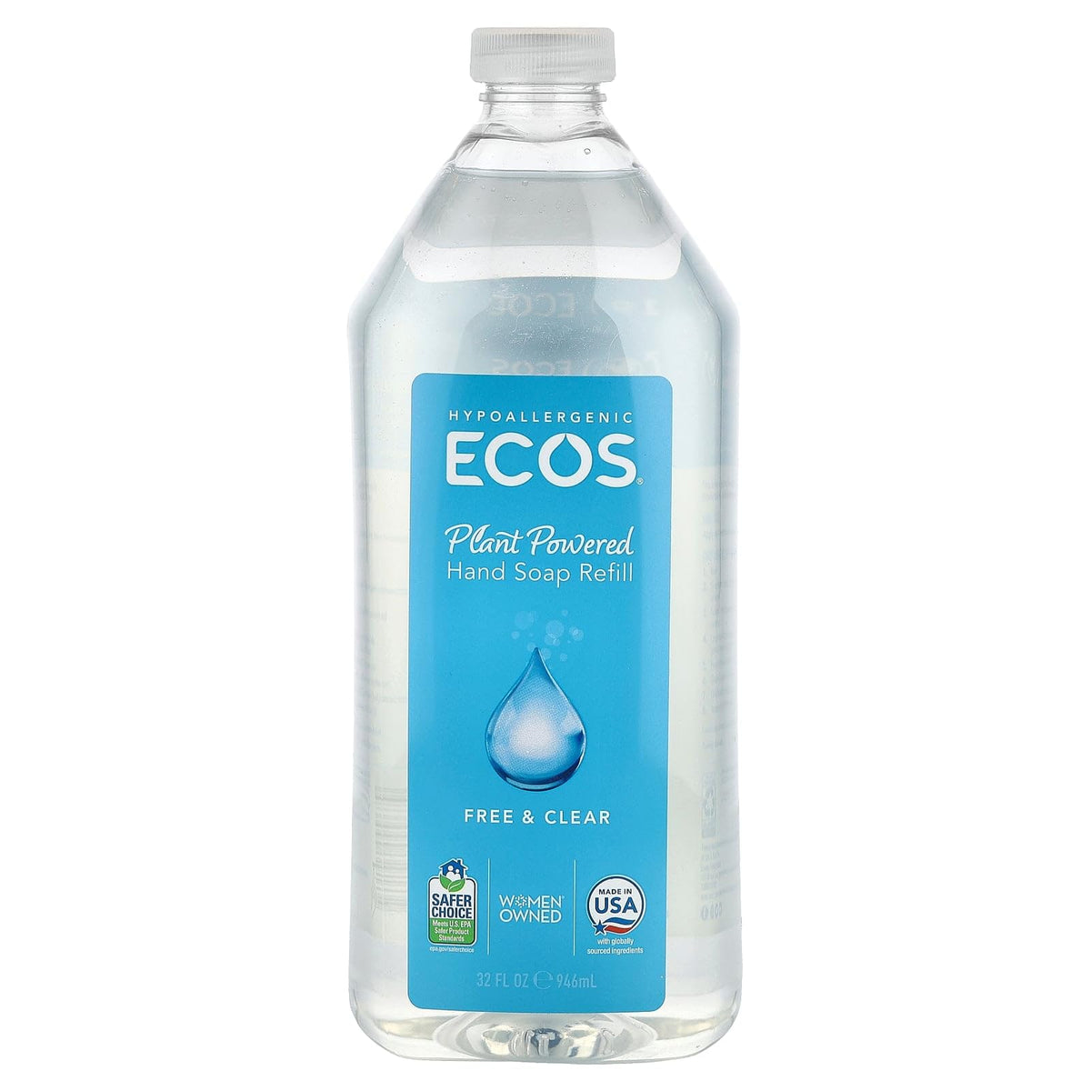 Ecos Hnd Soap, Free N Clr, Refll ECOS