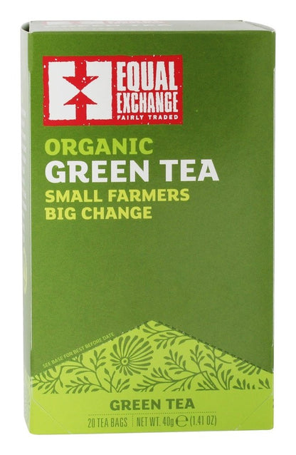 Equal Exchange - Organic Small Farmers Big Change Green Tea - 20 Tea Bags Equal Exchange