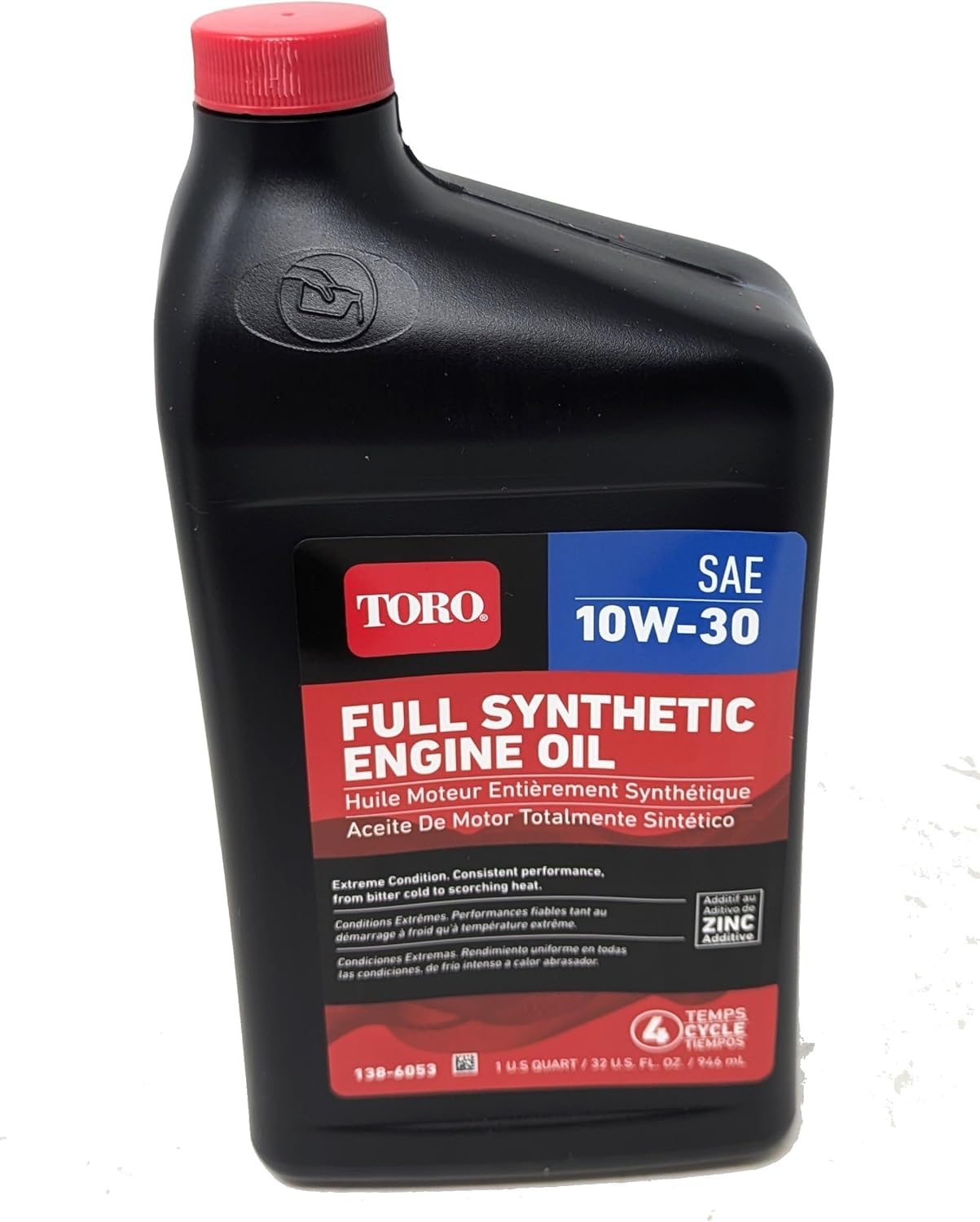 Toro Full Synthetic SAE 10W 30 4 Cycle Engine Oil 32 Ounce