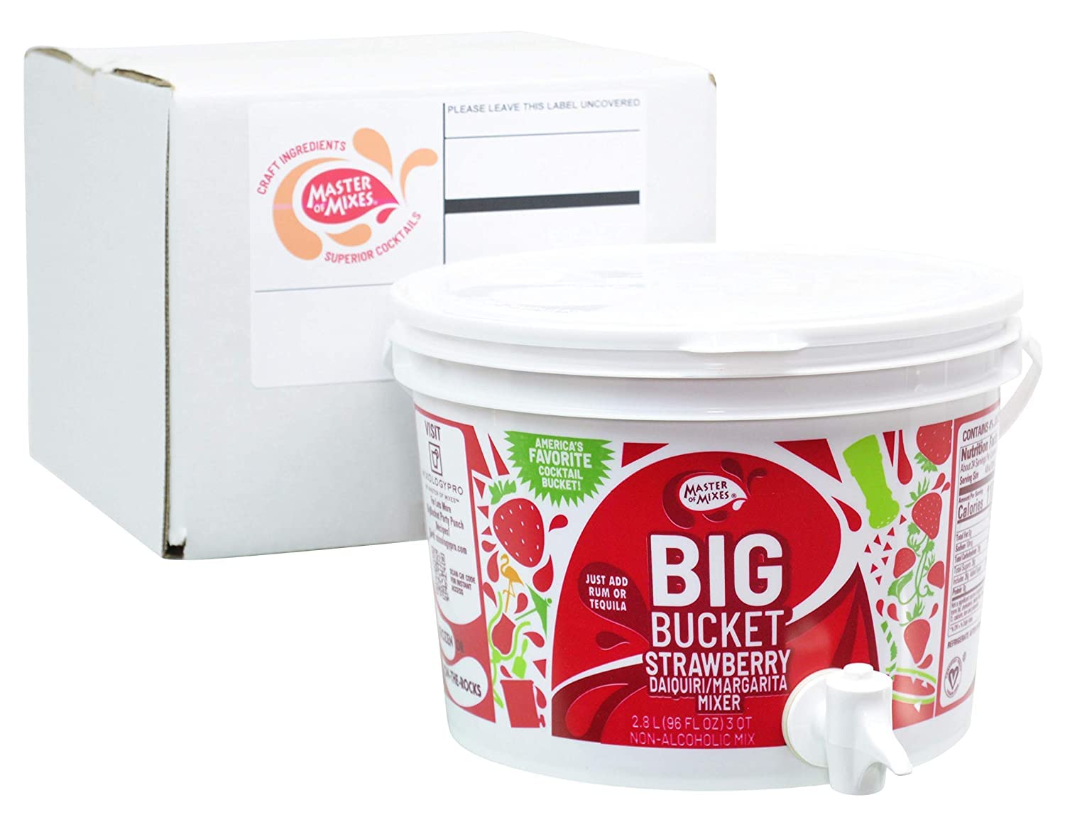 American Beverage Marketers Margarita Mix Strawberry 96 Ounce