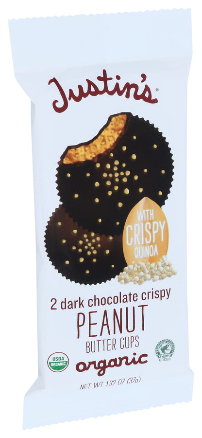 Justin's Organic Dark Chocolate Crispy Peanut Butter Cups 1.32 oz