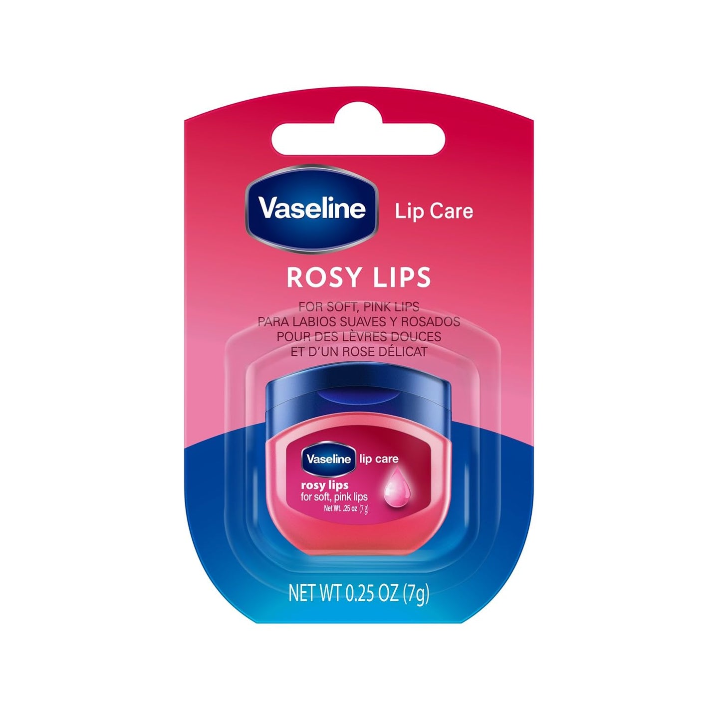 Vaseline Lip Therapy Rosy Lips ./7 Grams 0.25 Oz (Pack of 2)