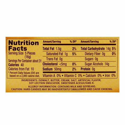 Werther's Original Sugar Free Mini Caramel Candies
