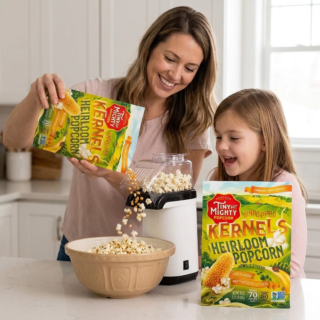 Tiny But Mighty Heirloom Popcorn, Unpopped Kernels, 1.25lb Bag Tiny But Mighty