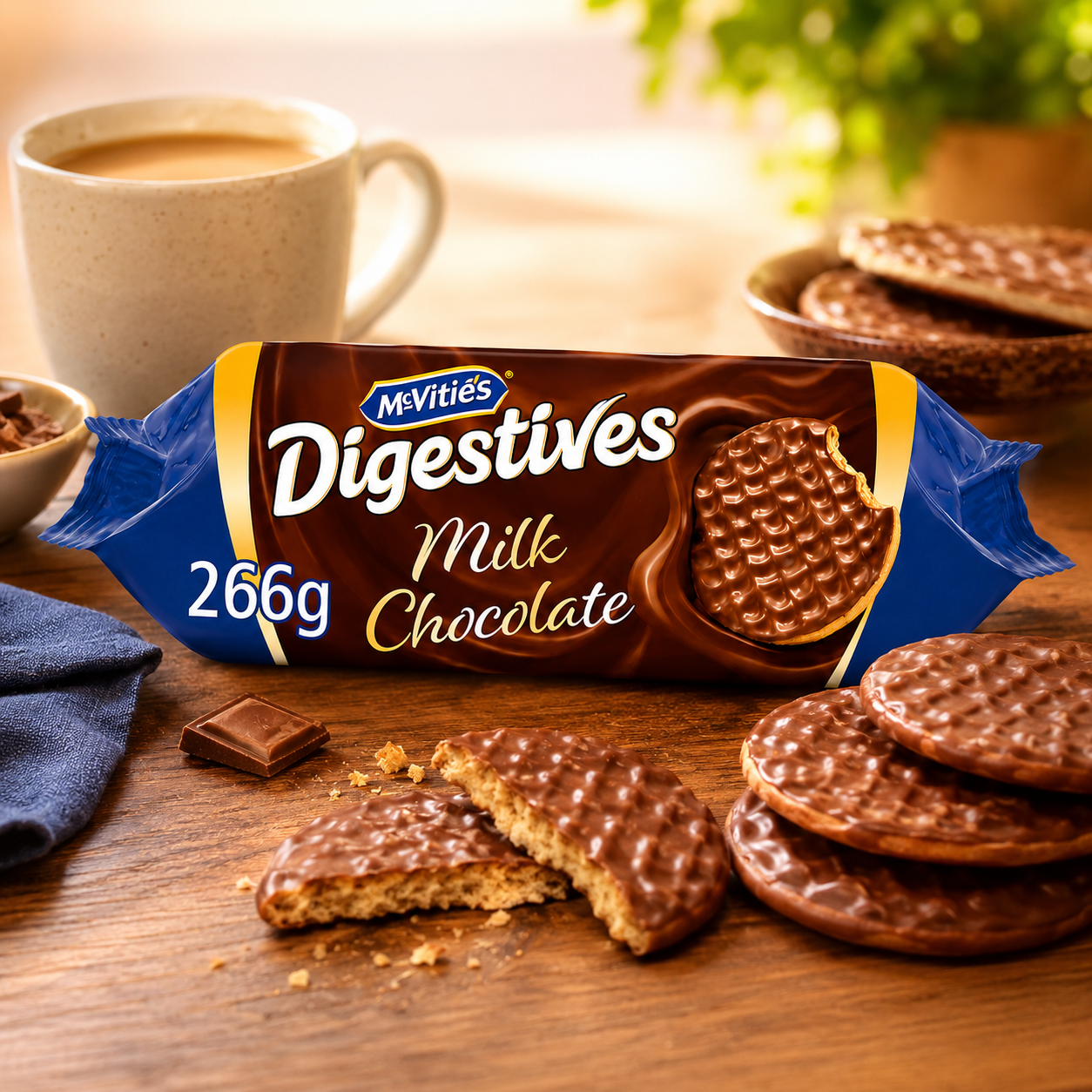 McVitie's Digestives Milk Chocolate, 266 g