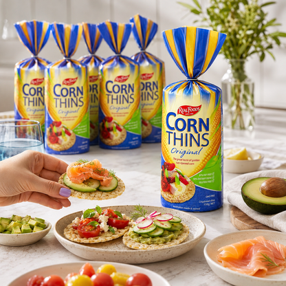 Real Foods Organic Original Corn Thins 5.3 oz (Pack of 6)