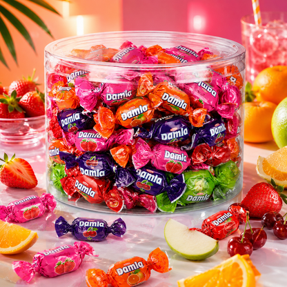 Tayas Damla Colombina Fancy Filled Soft Candy Assortment Tub